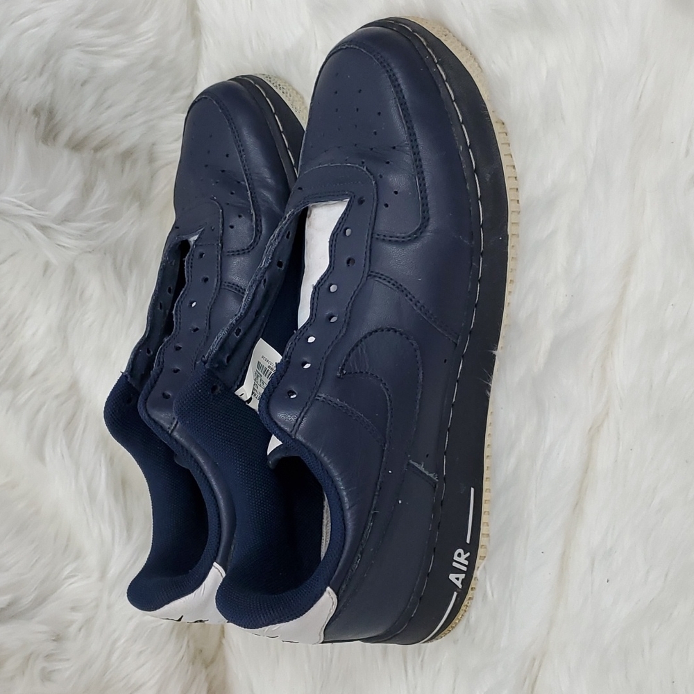 Nike Air Force 1 ‘82 Sneakers blue leather men shoes size 10.5